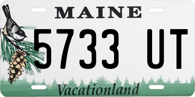 ME license plate 5733UT