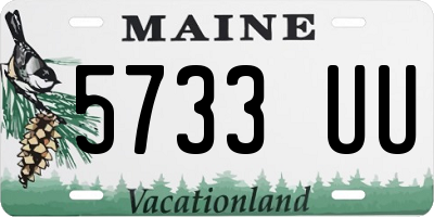 ME license plate 5733UU