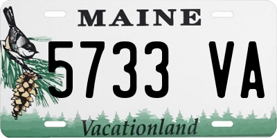 ME license plate 5733VA
