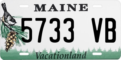 ME license plate 5733VB