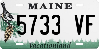 ME license plate 5733VF