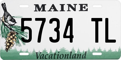 ME license plate 5734TL