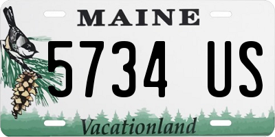 ME license plate 5734US