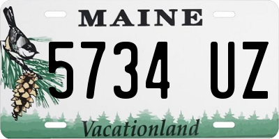 ME license plate 5734UZ