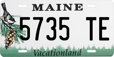 ME license plate 5735TE