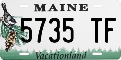 ME license plate 5735TF