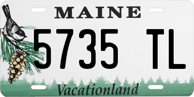 ME license plate 5735TL