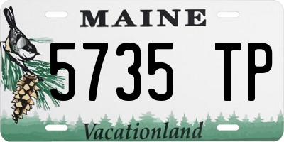 ME license plate 5735TP