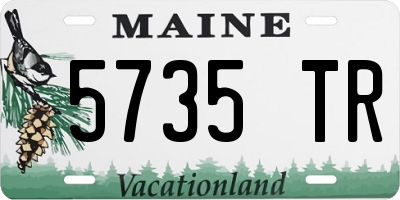 ME license plate 5735TR