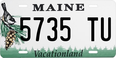 ME license plate 5735TU