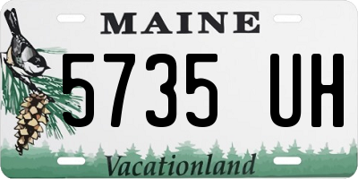 ME license plate 5735UH