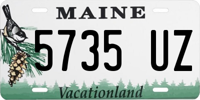 ME license plate 5735UZ