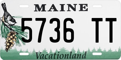ME license plate 5736TT