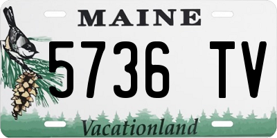 ME license plate 5736TV