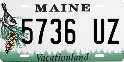 ME license plate 5736UZ