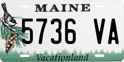 ME license plate 5736VA