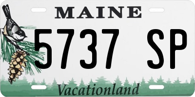 ME license plate 5737SP