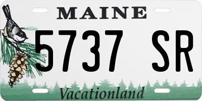 ME license plate 5737SR