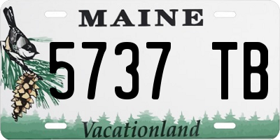 ME license plate 5737TB