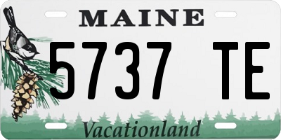 ME license plate 5737TE