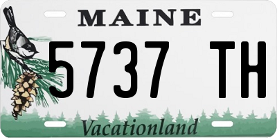 ME license plate 5737TH