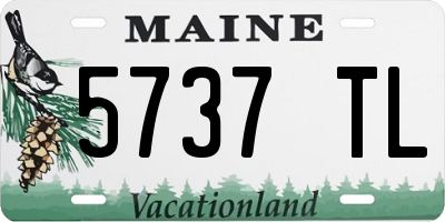 ME license plate 5737TL