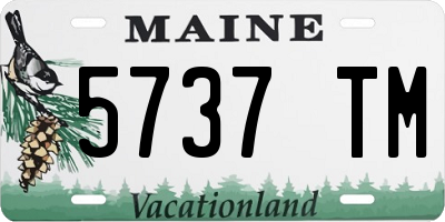 ME license plate 5737TM