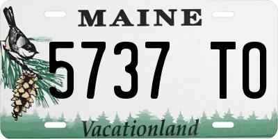 ME license plate 5737TO