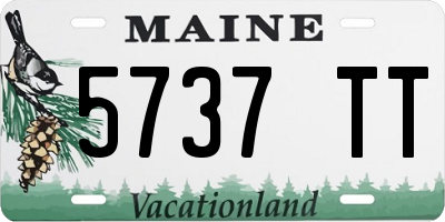 ME license plate 5737TT