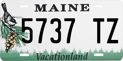 ME license plate 5737TZ