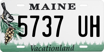 ME license plate 5737UH