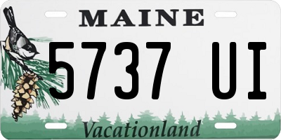 ME license plate 5737UI