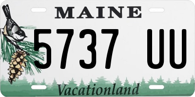 ME license plate 5737UU