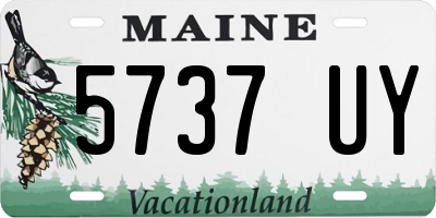 ME license plate 5737UY