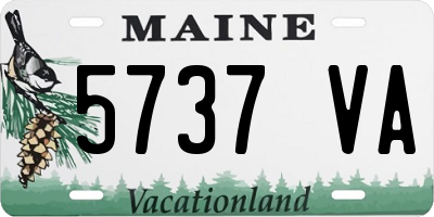 ME license plate 5737VA
