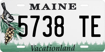 ME license plate 5738TE