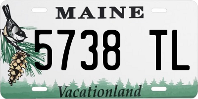 ME license plate 5738TL