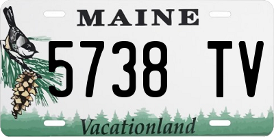 ME license plate 5738TV