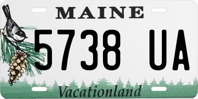 ME license plate 5738UA