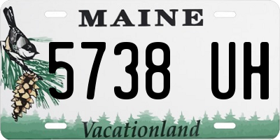 ME license plate 5738UH