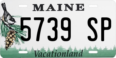 ME license plate 5739SP
