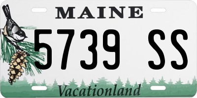 ME license plate 5739SS