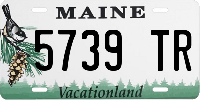 ME license plate 5739TR
