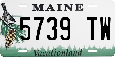 ME license plate 5739TW