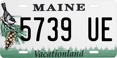 ME license plate 5739UE
