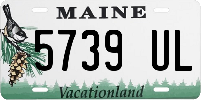 ME license plate 5739UL
