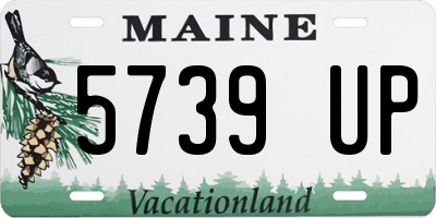 ME license plate 5739UP