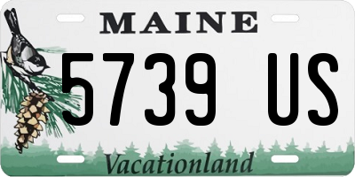 ME license plate 5739US