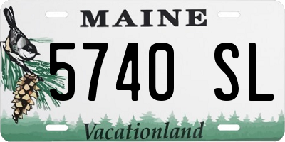 ME license plate 5740SL