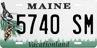 ME license plate 5740SM